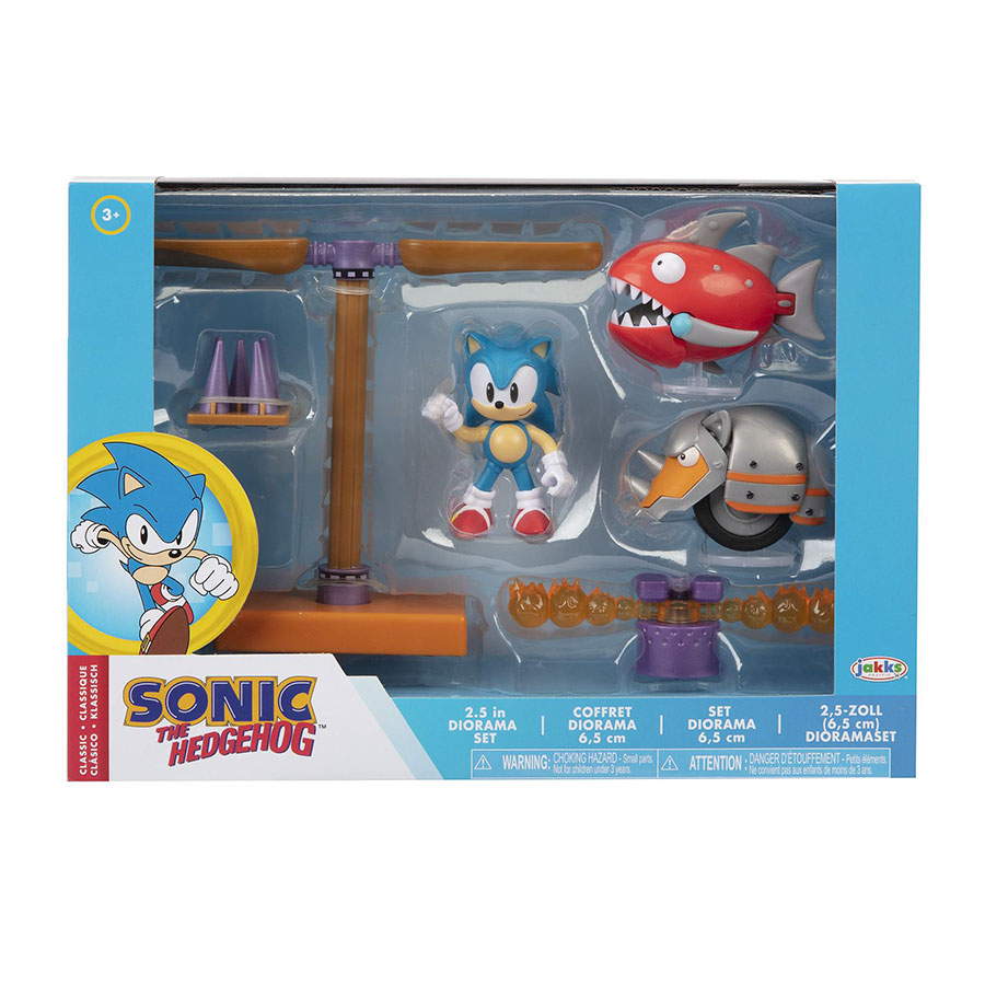 Sonic The Hedgehog Flying Battery Zone 2.5-Inch Scale Diorama Playset