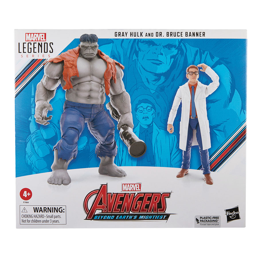 Avengers 60th Anniversary Legends Grey Hulk / Banner 6-Inch 2-Pack Action Figure Case