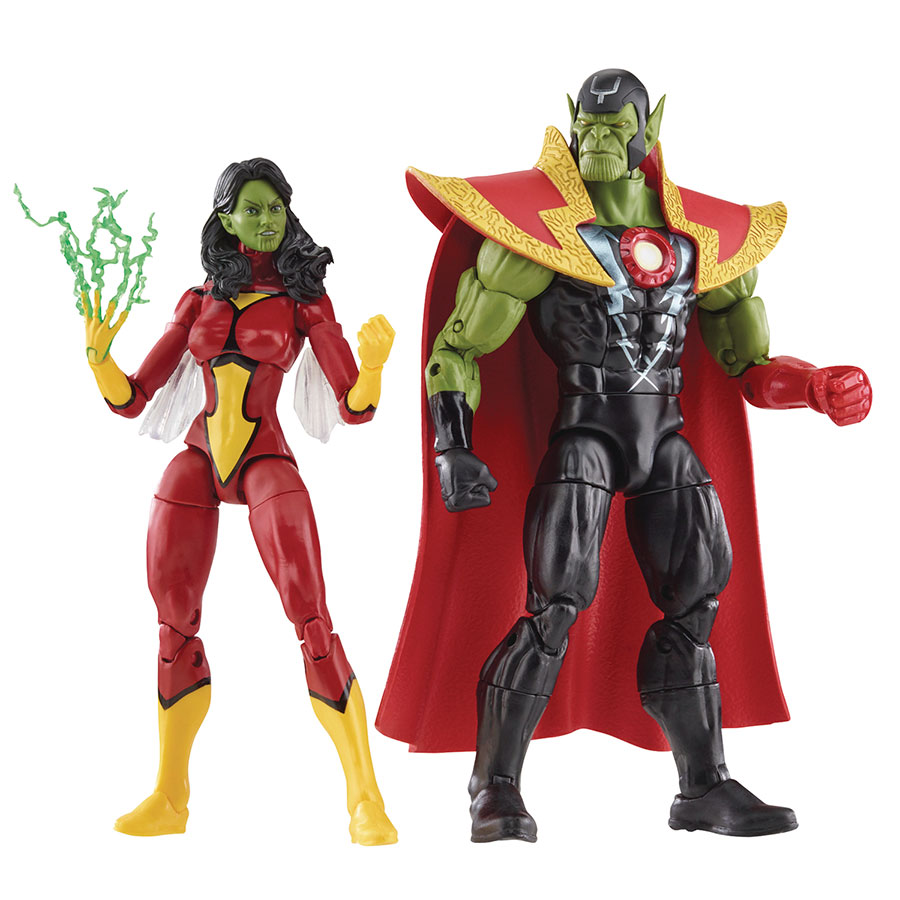 Avengers 60th Anniversary Legends Skrull Queen / Super-Skrull 6-Inch 2-Pack Action Figure Case