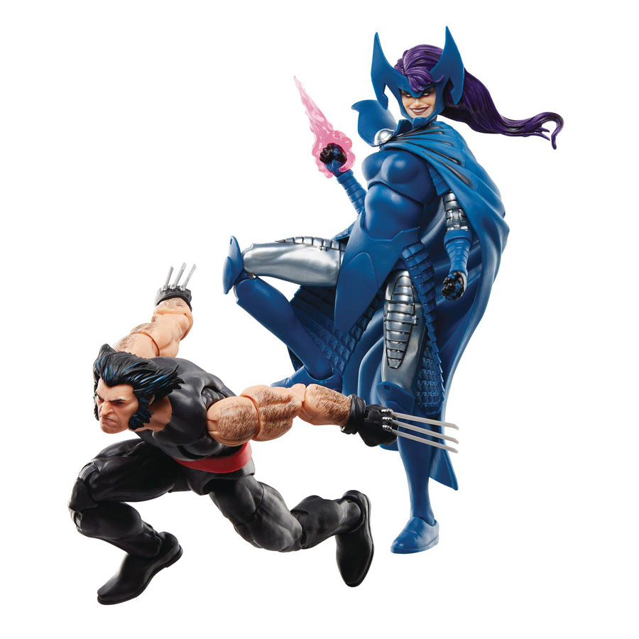 Marvel Legends Wolverine 50th Anniversary Wolverine & Psylocke 2-Pack 6-Inch Action Figure