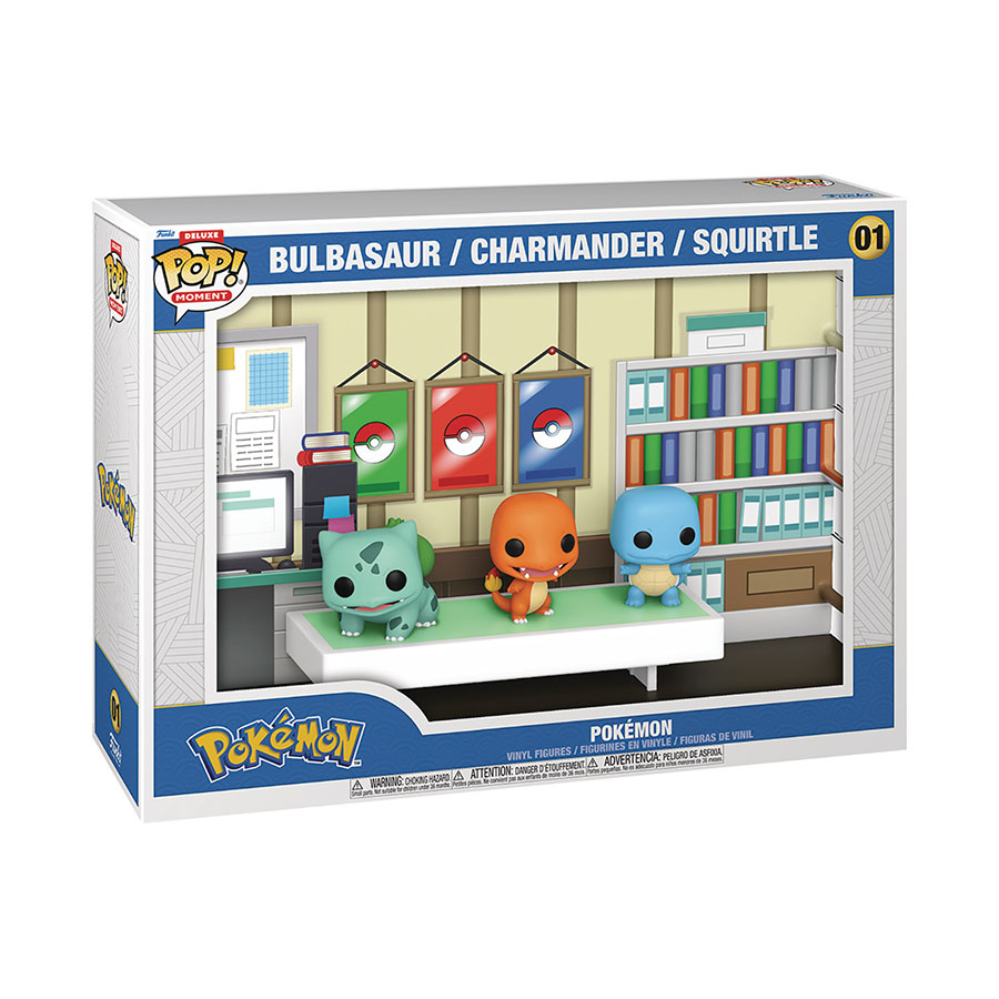 POP Moments Deluxe Pokemon Starters Vinyl Figure