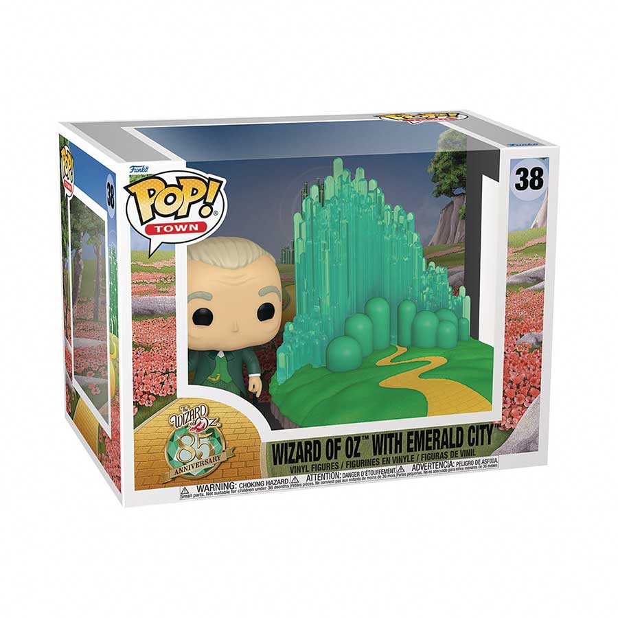POP Town The Wizard Of Oz 85th Anniversary Emerald City With Wizard Vinyl Figure