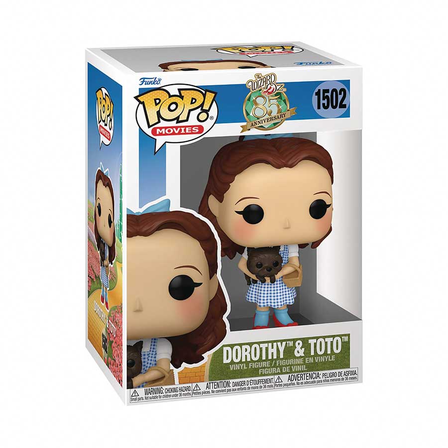 POP Movies The Wizard Of Oz 85th Anniversary Dorothy With Toto Vinyl Figure