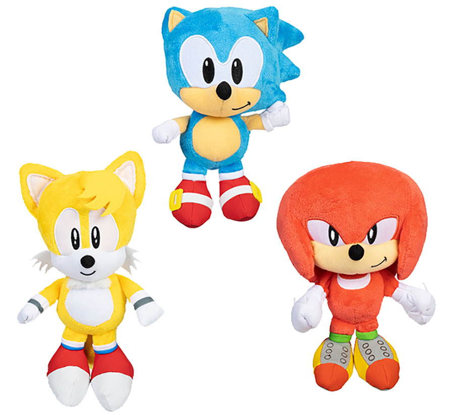 Sonic The Hedgehog 9-Inch Basic Plush Wave 8 Assortment Case