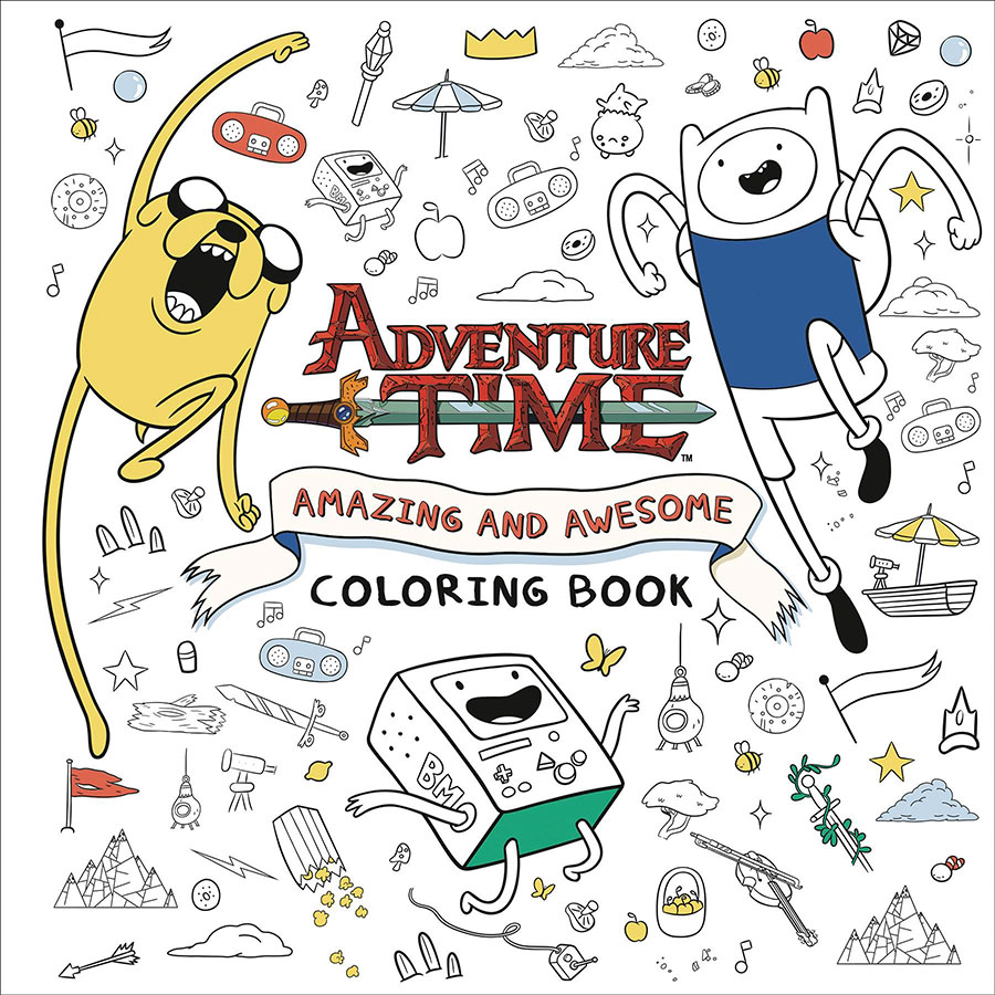 Adventure Time Amazing And Awesome Coloring Book SC