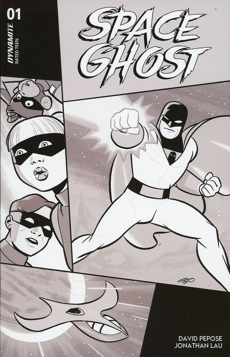 Space Ghost Vol 4 #1 Cover N Incentive Michael Cho Line Art Cover