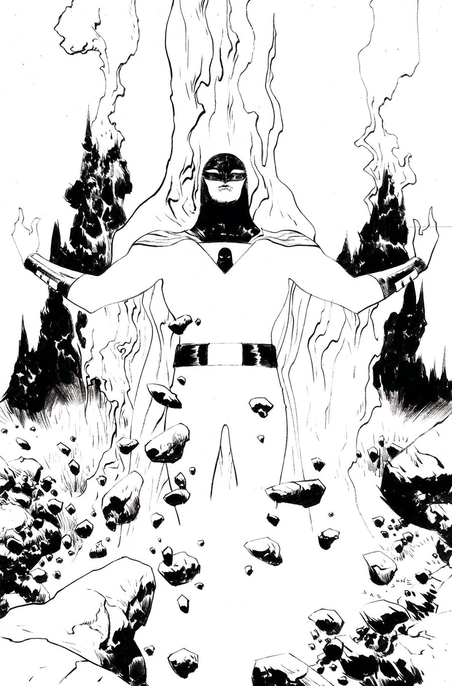 Space Ghost Vol 4 #1 Cover Q Incentive Jae Lee Line Art Virgin Cover