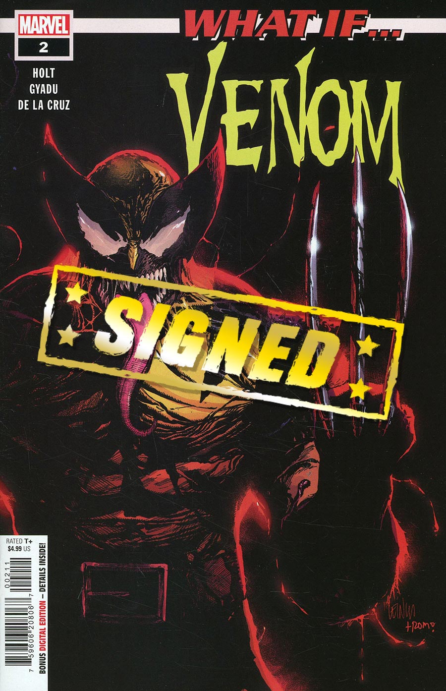 What If Venom #2 Cover E DF Signed By Jeremy Holt