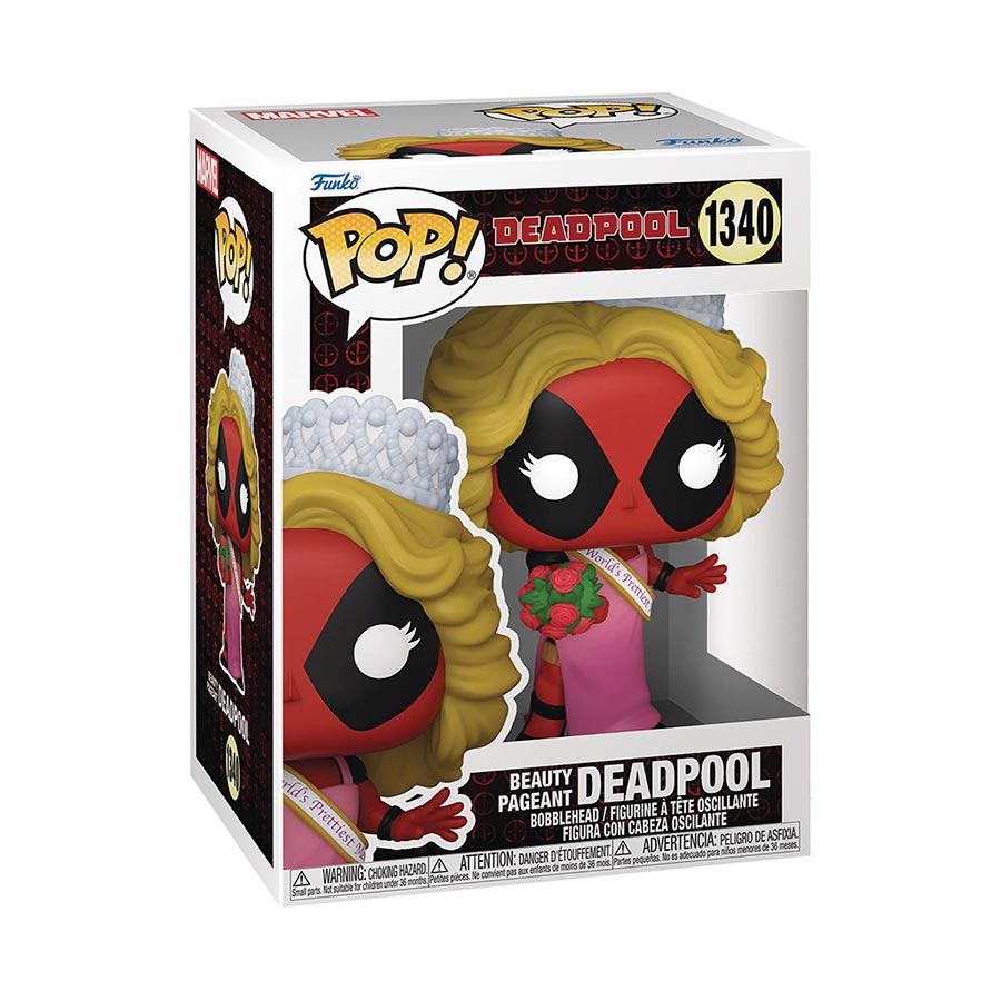 POP Marvel Deadpool Beauty Pageant Deadpool Vinyl Bobble Head
