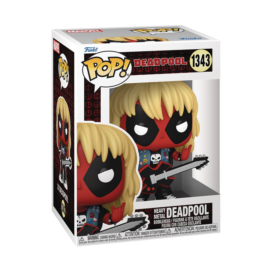 POP Marvel Deadpool Heavy Metal Deadpool Vinyl Bobble Head