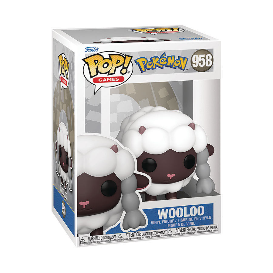 POP Games Pokemon Wooloo Vinyl Figure