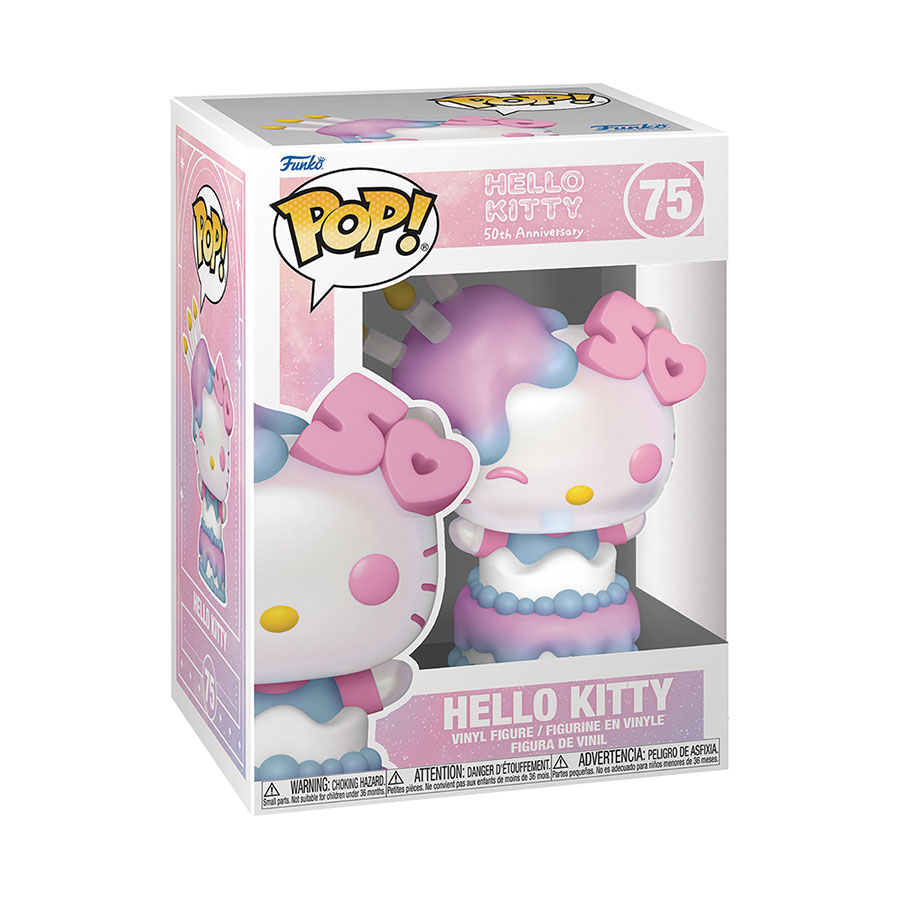 POP Sanrio Hello Kitty 50th Anniversary Hello Kitty In Cake Vinyl Figure