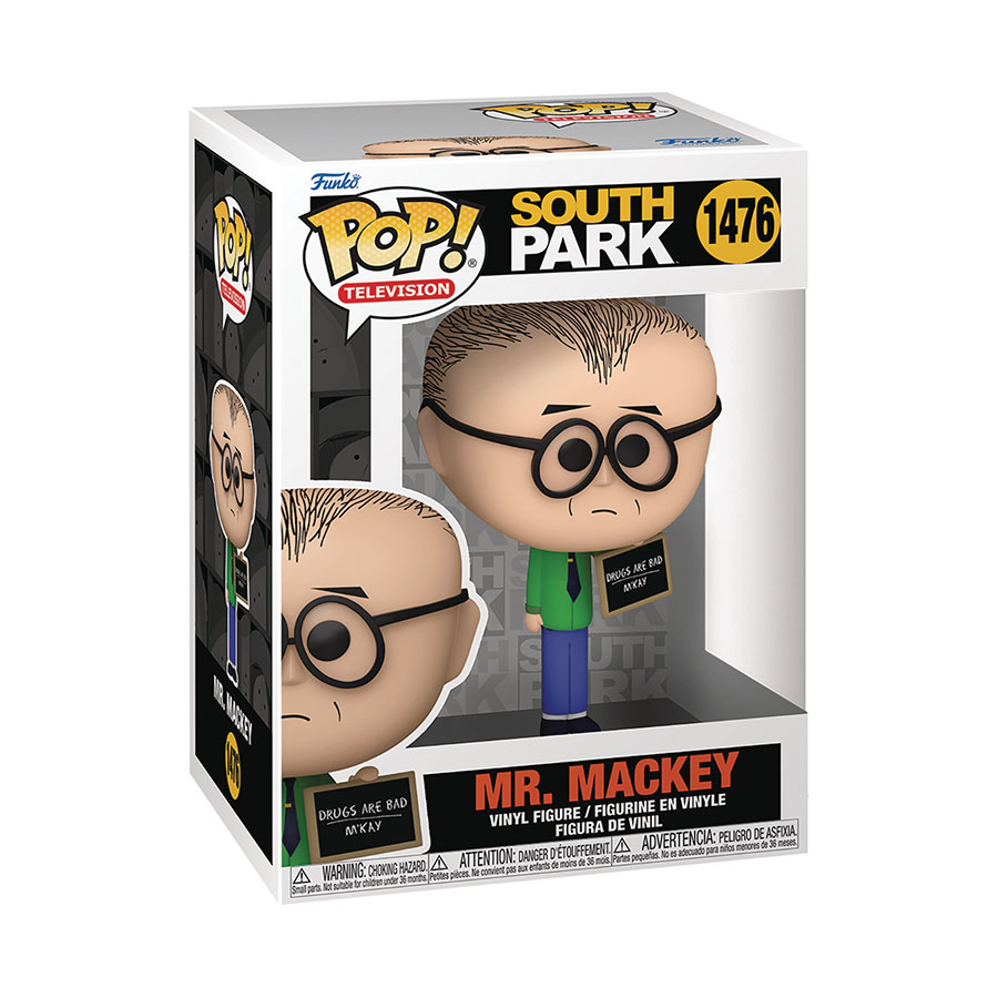 POP Television South Park Mr Mackey With Sign Vinyl Figure