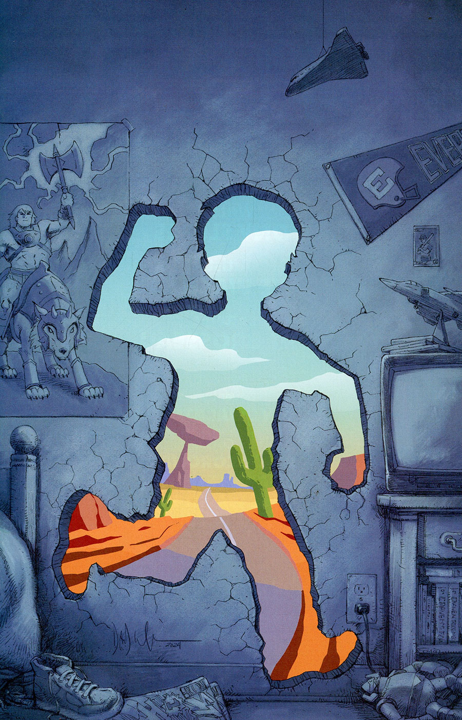 Uncanny Valley #2 Cover C Incentive Dave Wachter Variant Cover
