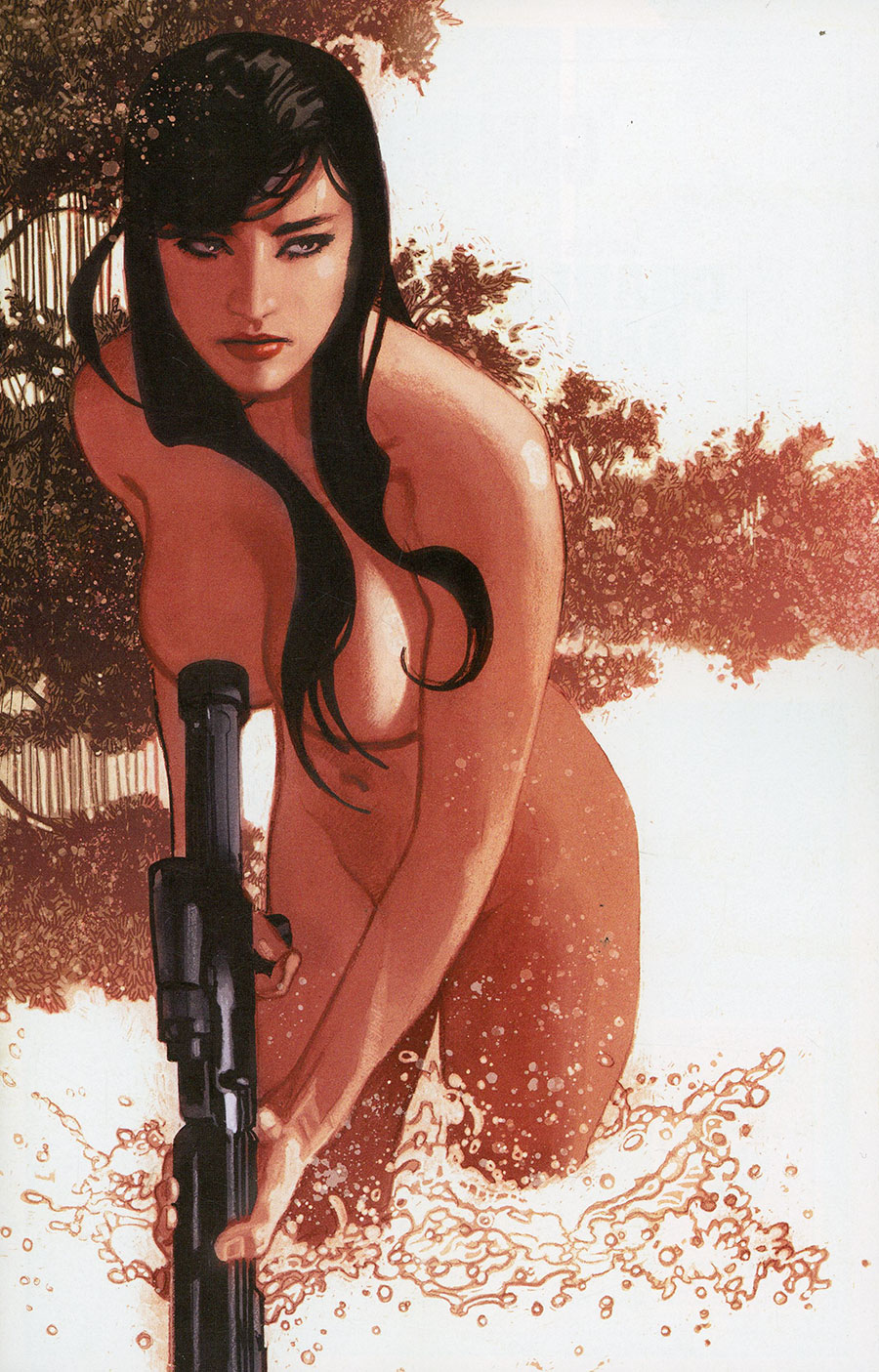 Hard Case Crime Gun Honey Collision Course #1 Cover K Incentive Adam Hughes Virgin Cover