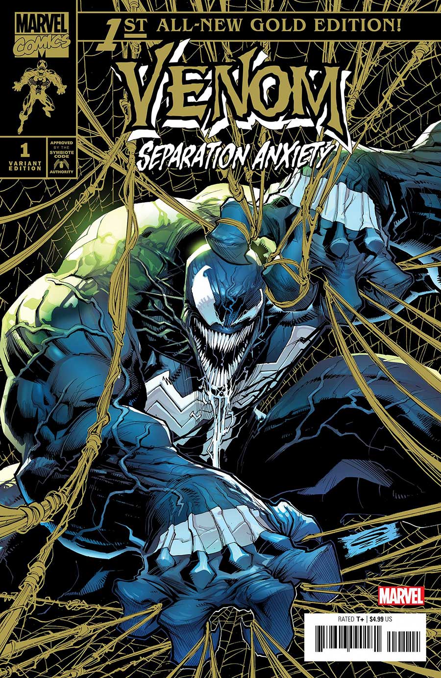 Venom Separation Anxiety (2024) #1 Cover H Incentive Gerardo Sandoval Gold Cover