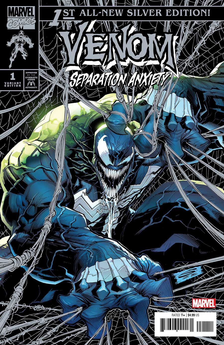 Venom Separation Anxiety (2024) #1 Cover G Incentive Gerardo Sandoval Silver Cover