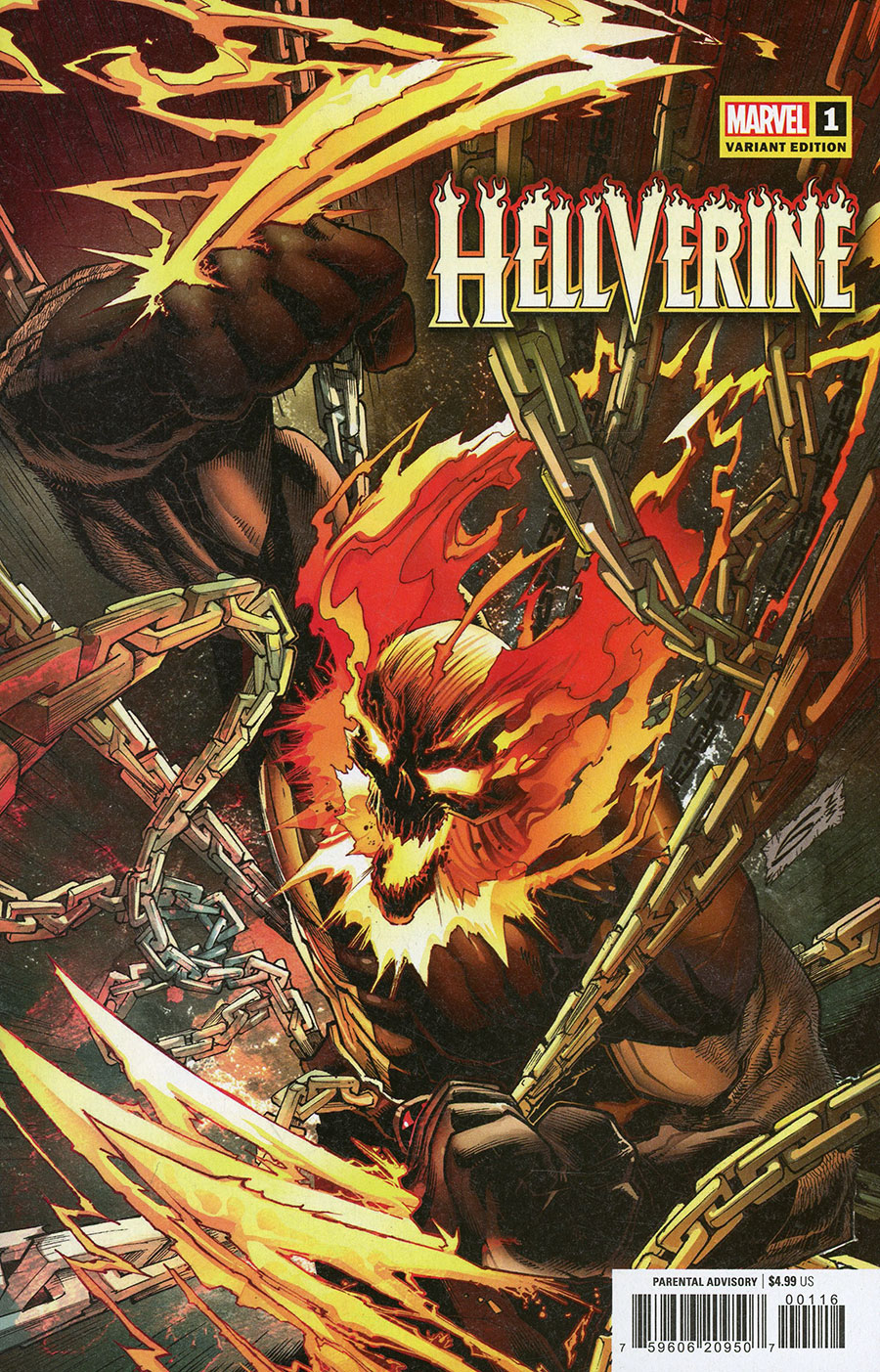 Hellverine #1 Cover G Incentive Gerardo Sandoval Variant Cover