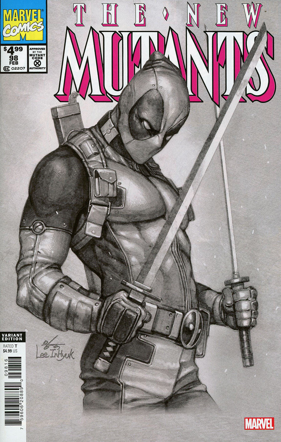 New Mutants #98 Facsimile Edition Cover G New Ptg (2024) Incentive Inhyuk Lee Variant Cover
