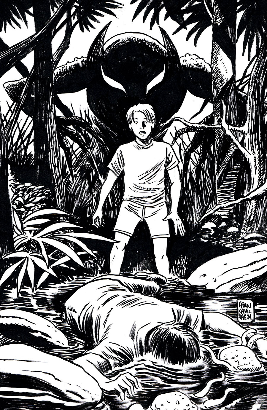 Toxic Summer #1 Cover G Incentive Francesco Francavilla Black & White Variant Cover