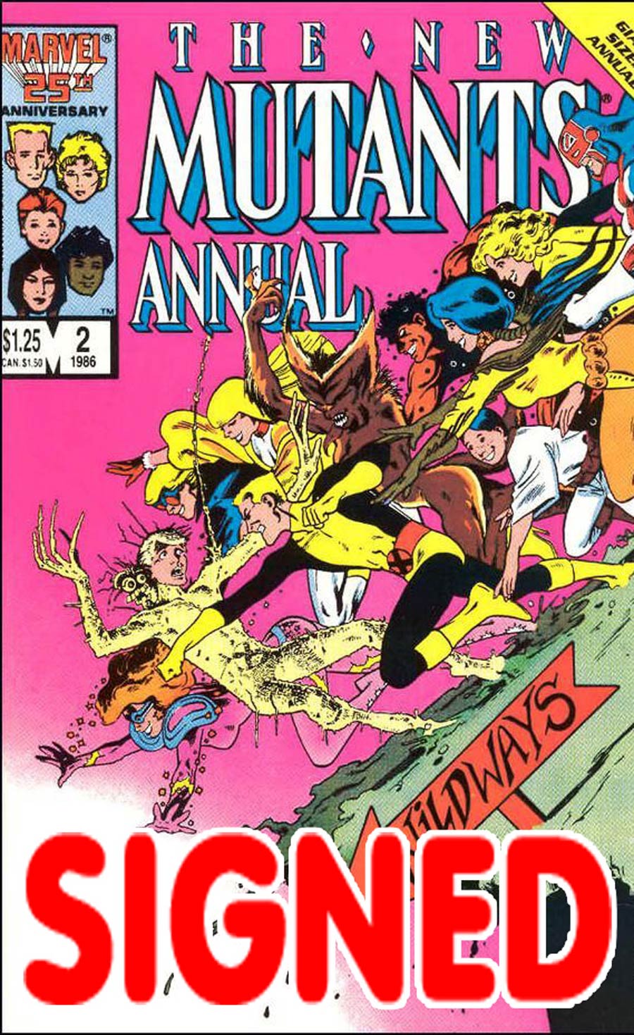 New Mutants Annual #2 Cover C Signed By Chris Claremont Without Certificate