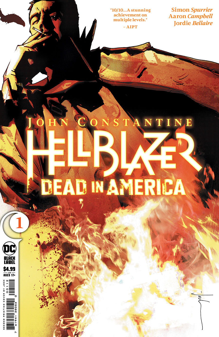 John Constantine Hellblazer Dead In America #1 Cover E 2nd Ptg Jock Variant Cover