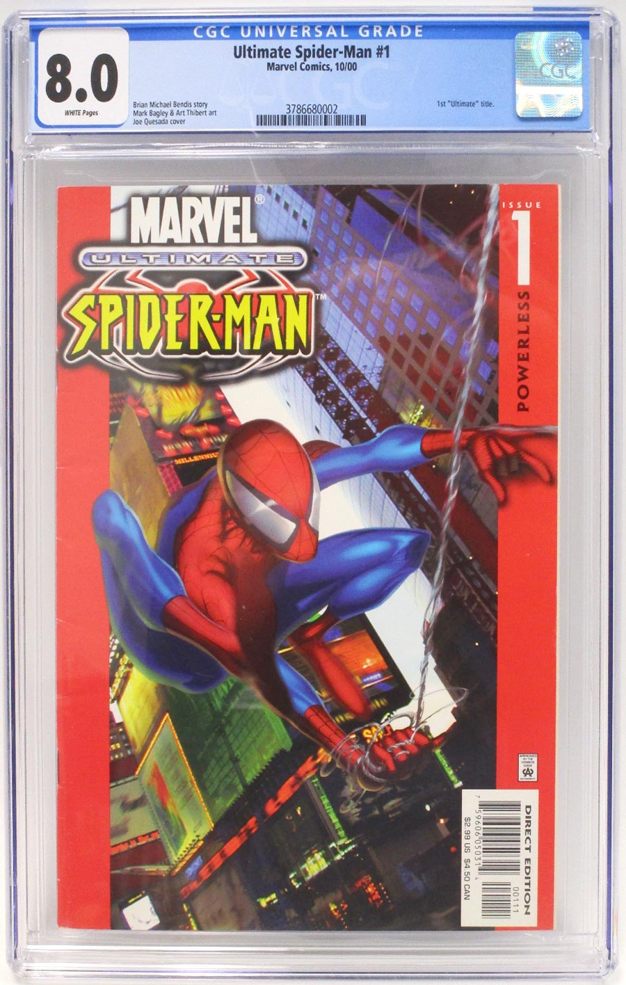 Ultimate Spider-Man #1 Cover I Regular Cover CGC 8.0