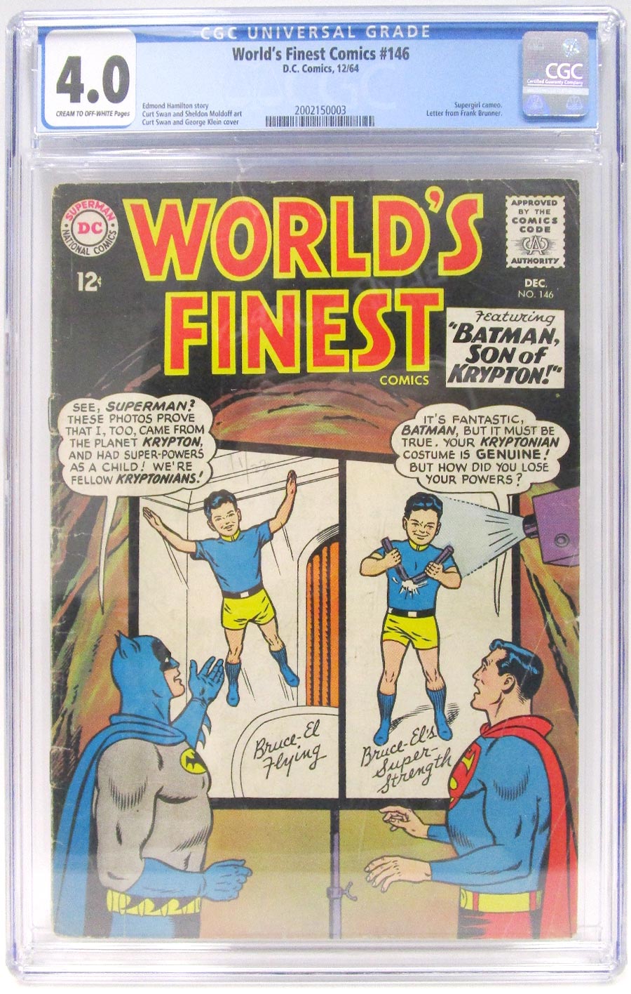 Worlds Finest Comics #146 Cover B CGC 4.0