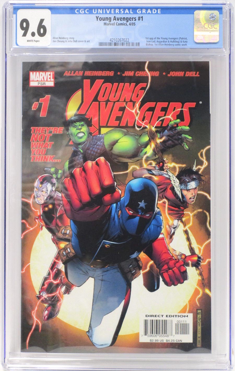 Young Avengers #1 Cover F CGC 9.6