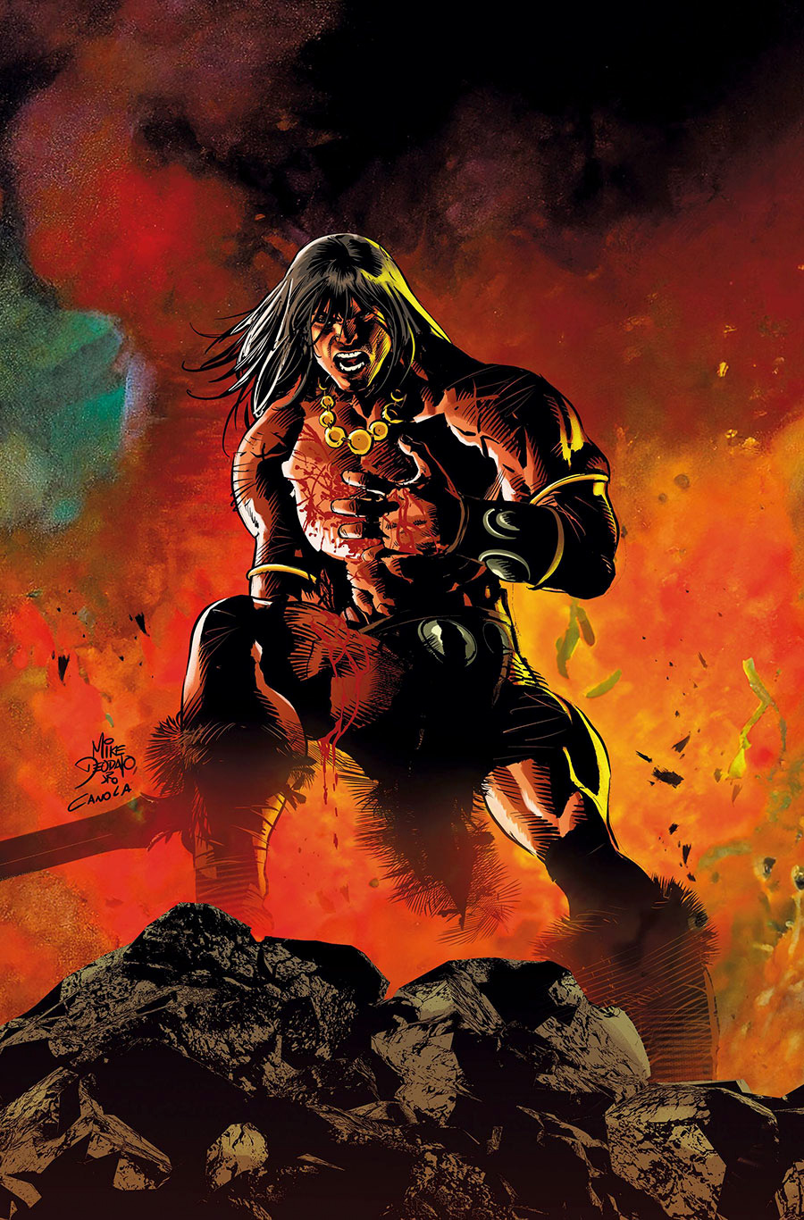 Conan The Barbarian Vol 5 #9 Cover F Variant Mike Deodato Jr Virgin Cover