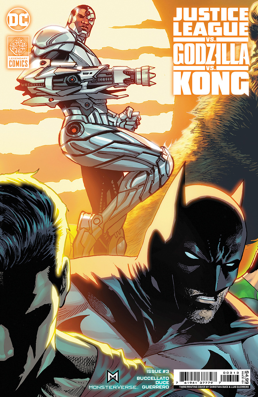 Justice League vs Godzilla vs Kong #3 Cover G Final Ptg Christian Duce Connecting Variant Cover