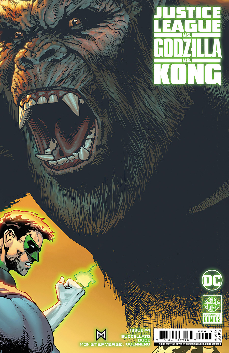 Justice League vs Godzilla vs Kong #4 Cover G Final Ptg Christian Duce Connecting Variant Cover