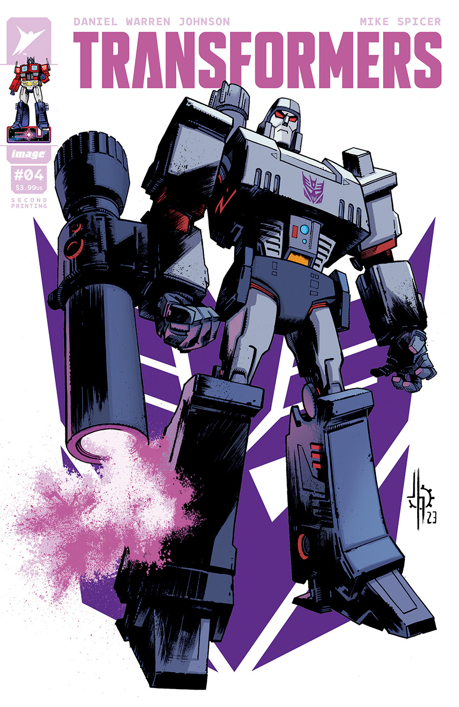 Transformers Vol 5 #4 Cover F 2nd Ptg A Jason Howard Megatron Variant Cover