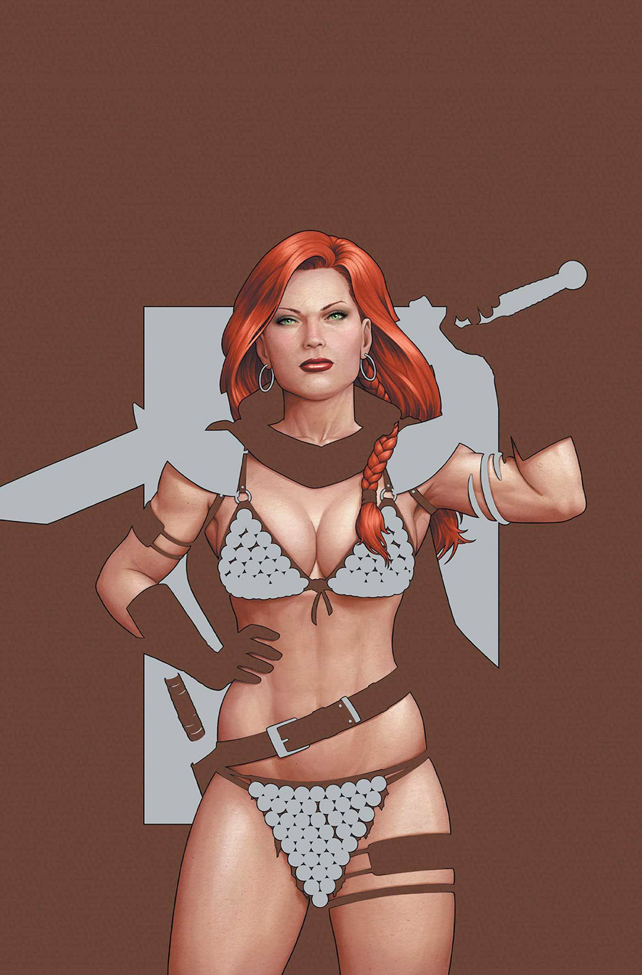 Red Sonja Empire Of The Damned #1 Cover T Incentive John Tyler Christopher Foil Virgin Cover