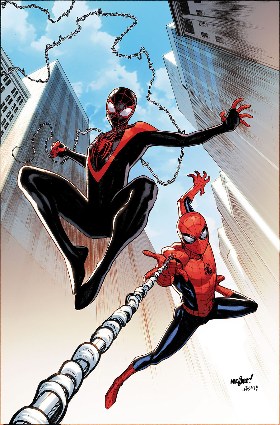 Spectacular Spider-Men #1 Cover K 2nd Ptg Incentive David Marquez Virgin Variant Cover
