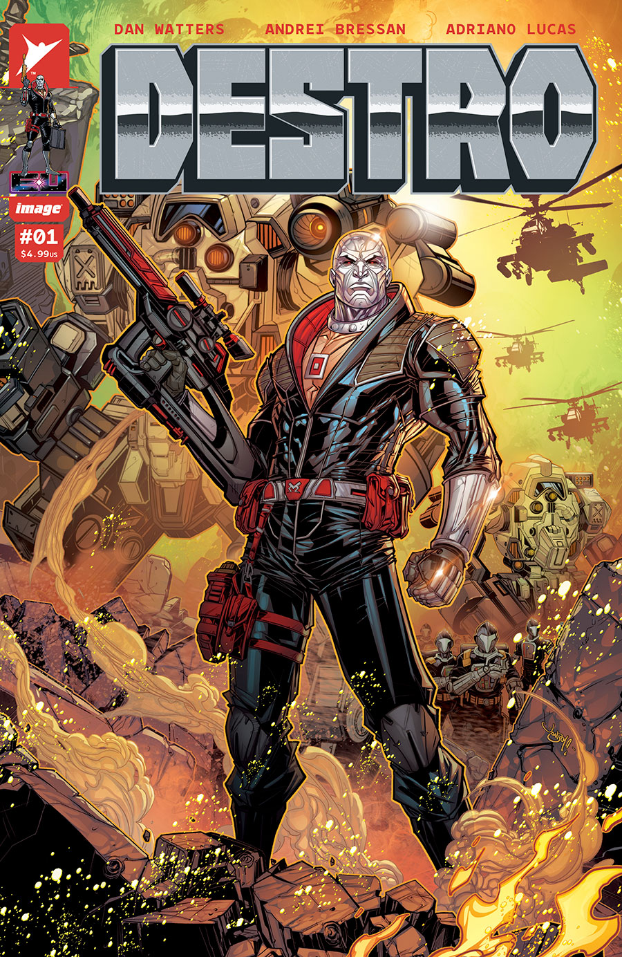 Destro #1 Cover F Incentive Jonboy Meyers Foil Variant Cover