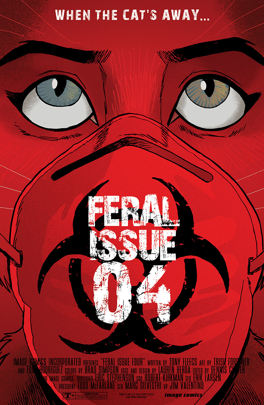 Feral #4 Cover B Variant Tony Fleecs & Trish Forstner Homage Cover