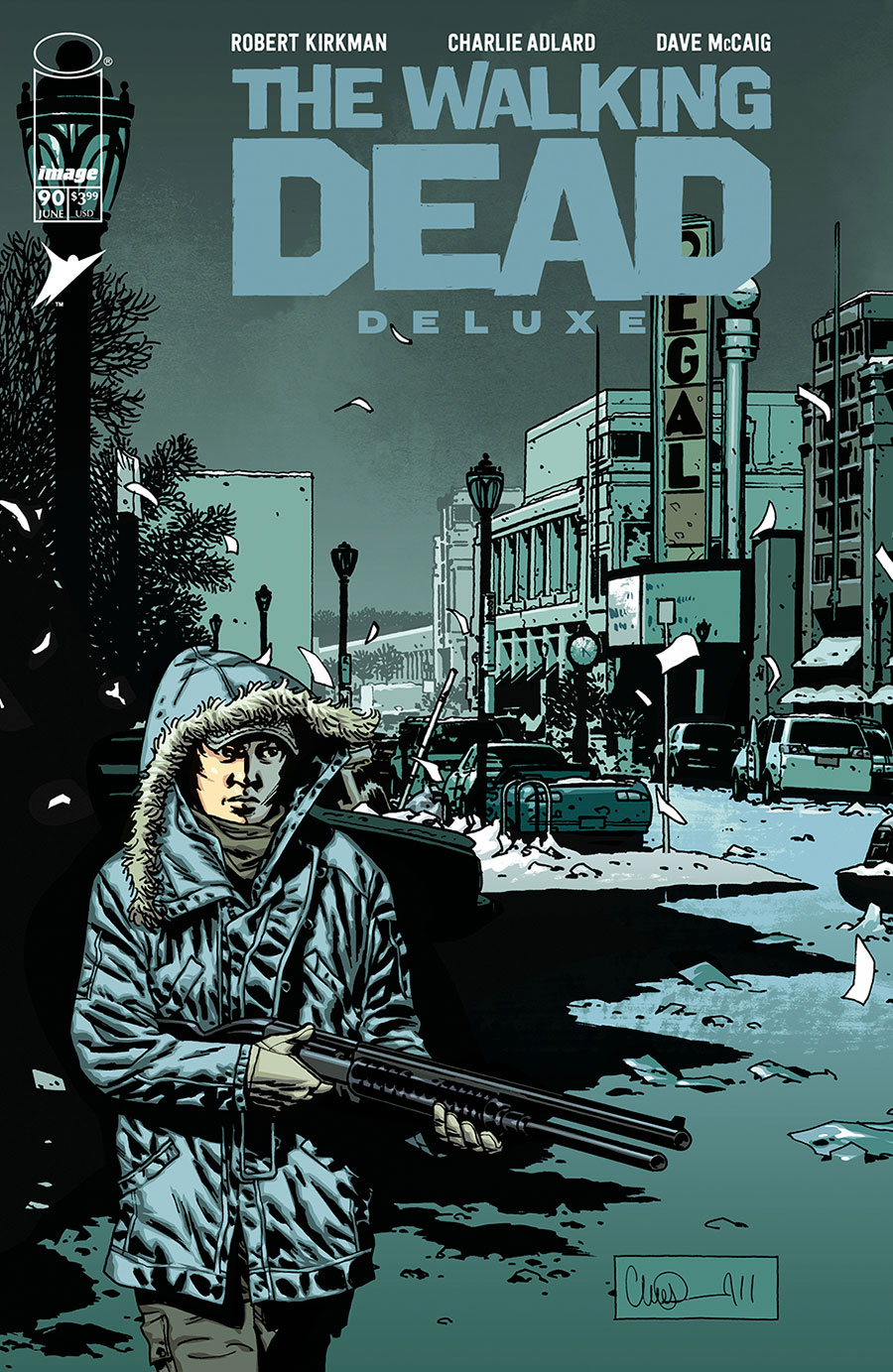 Walking Dead Deluxe #90 Cover B Variant Charlie Adlard & Dave McCaig Cover