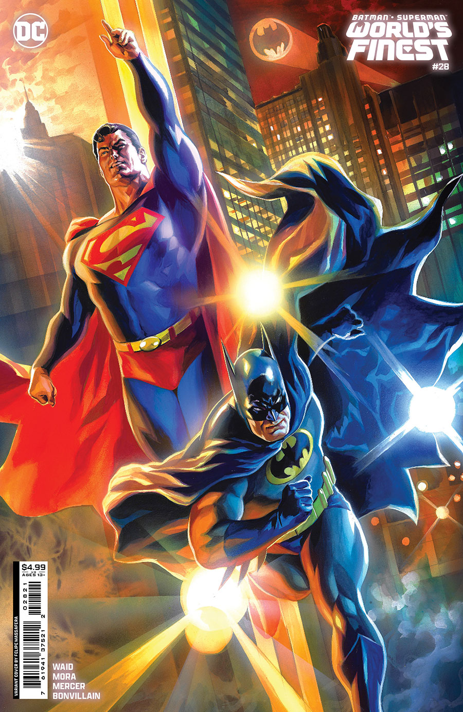 Batman Superman Worlds Finest #28 Cover C Variant Felipe Massafera Card Stock Cover