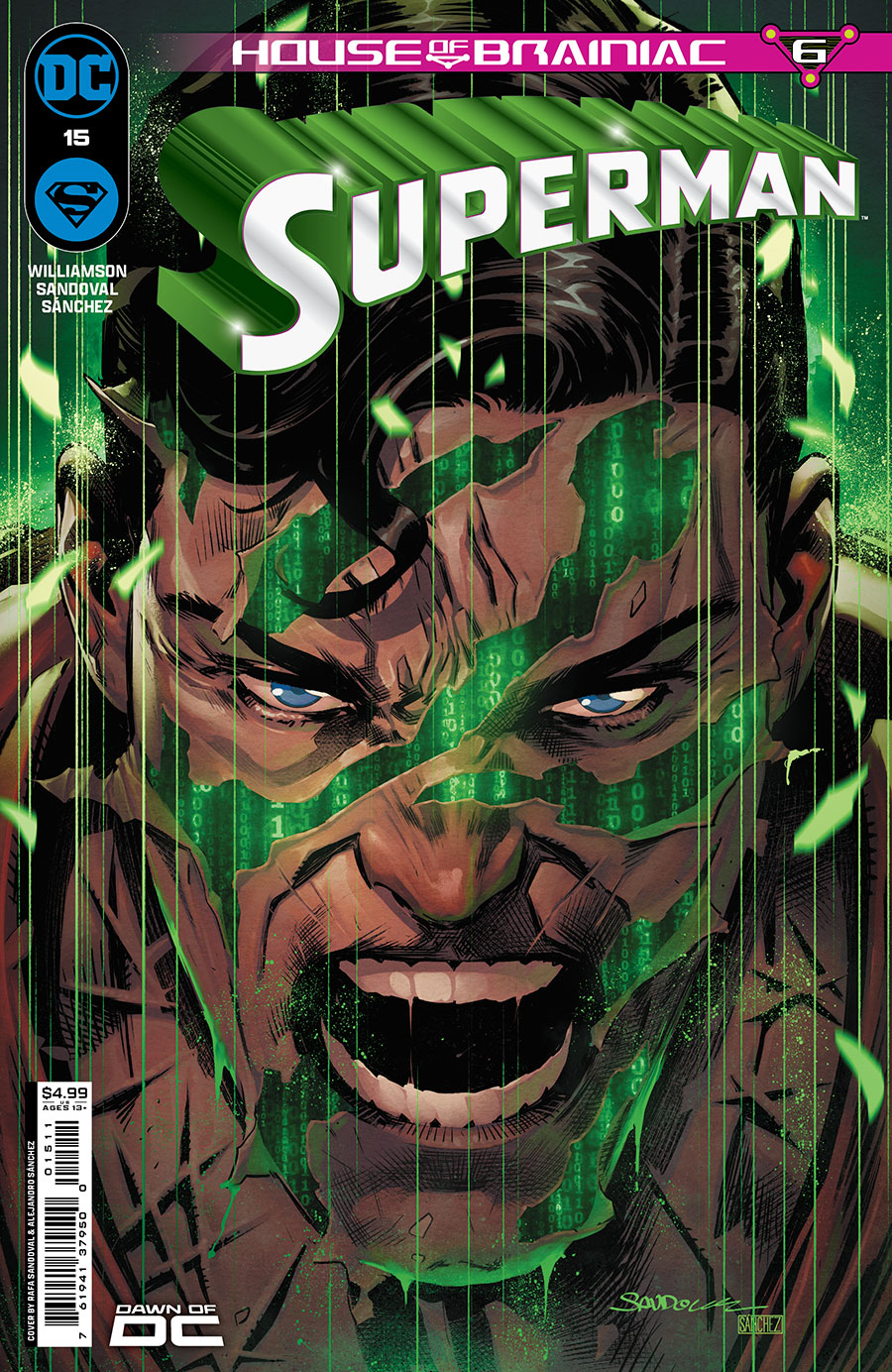 Superman Vol 7 #15 Cover A Regular Rafa Sandoval Cover (House Of Brainiac Part 6)(Absolute Power Tie-In)