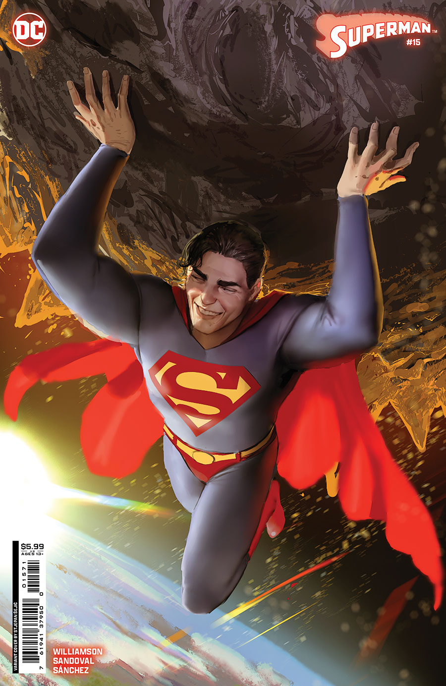 Superman Vol 7 #15 Cover B Variant Stjepan Sejic Card Stock Cover (House Of Brainiac Part 6)(Absolute Power Tie-In)