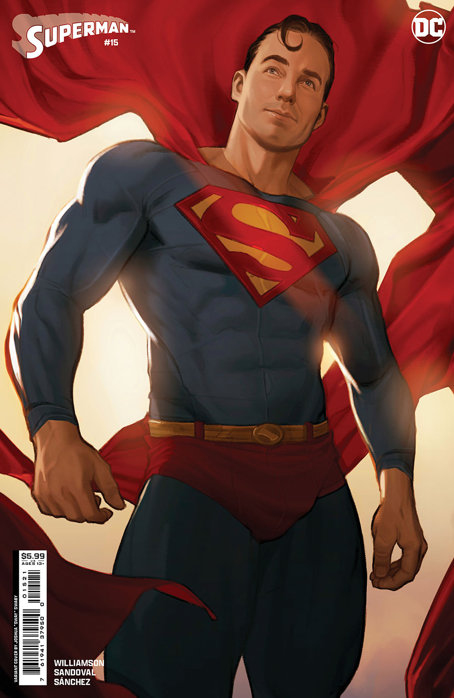 Superman Vol 7 #15 Cover C Variant Joshua Sway Swaby Card Stock Cover (House Of Brainiac Part 6)(Absolute Power Tie-In)