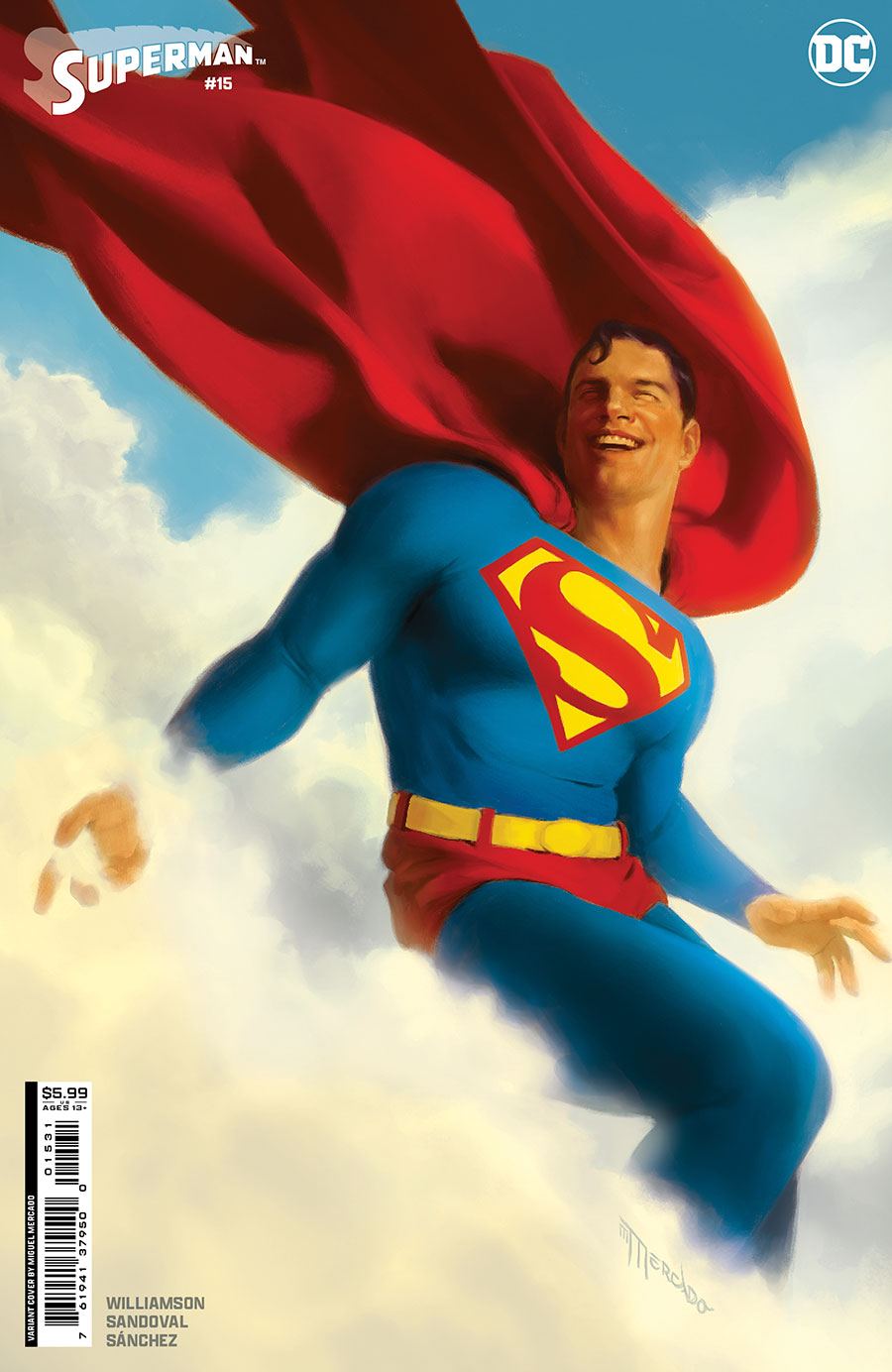 Superman Vol 7 #15 Cover D Variant Miguel Mercado Card Stock Cover (House Of Brainiac Part 6)(Absolute Power Tie-In)