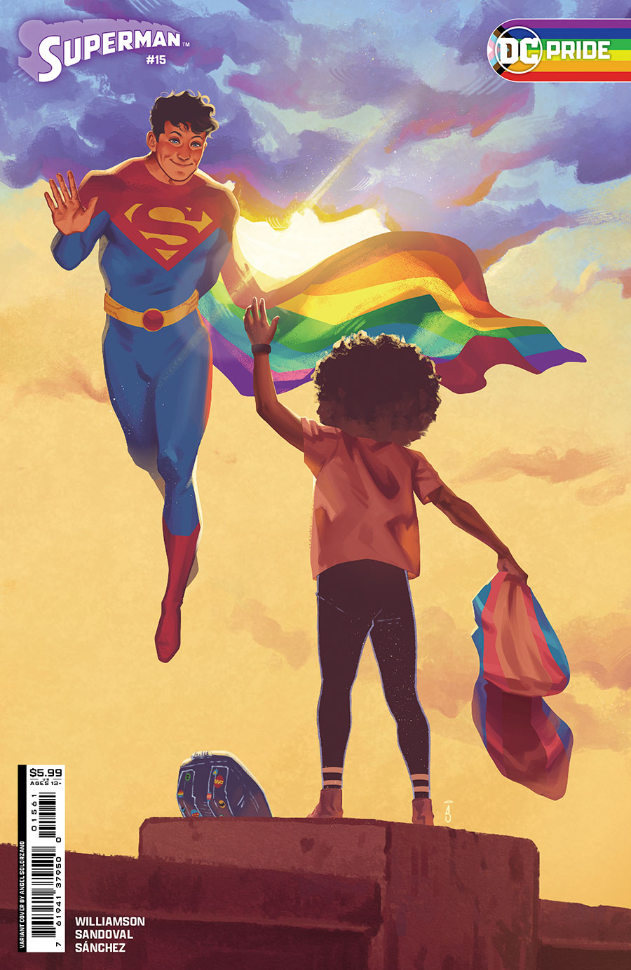 Superman Vol 7 #15 Cover E Variant Angel Solorzano DC Pride 2024 Card Stock Cover (House Of Brainiac Part 6)(Absolute Power Tie-In)