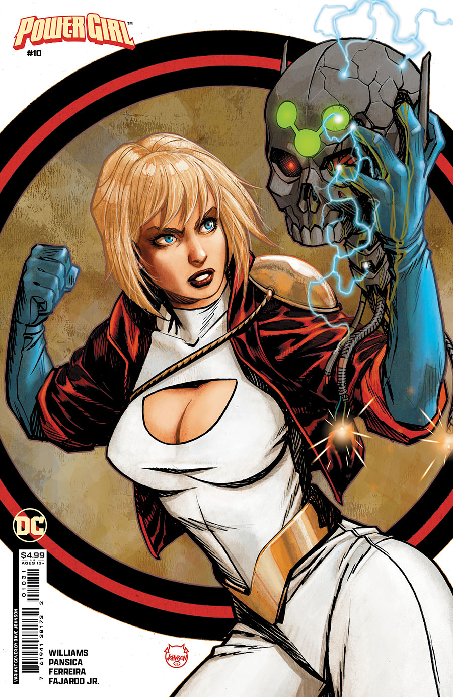 Power Girl Vol 3 #10 Cover C Variant Dave Johnson Card Stock Cover (House Of Brainiac Tie-In)