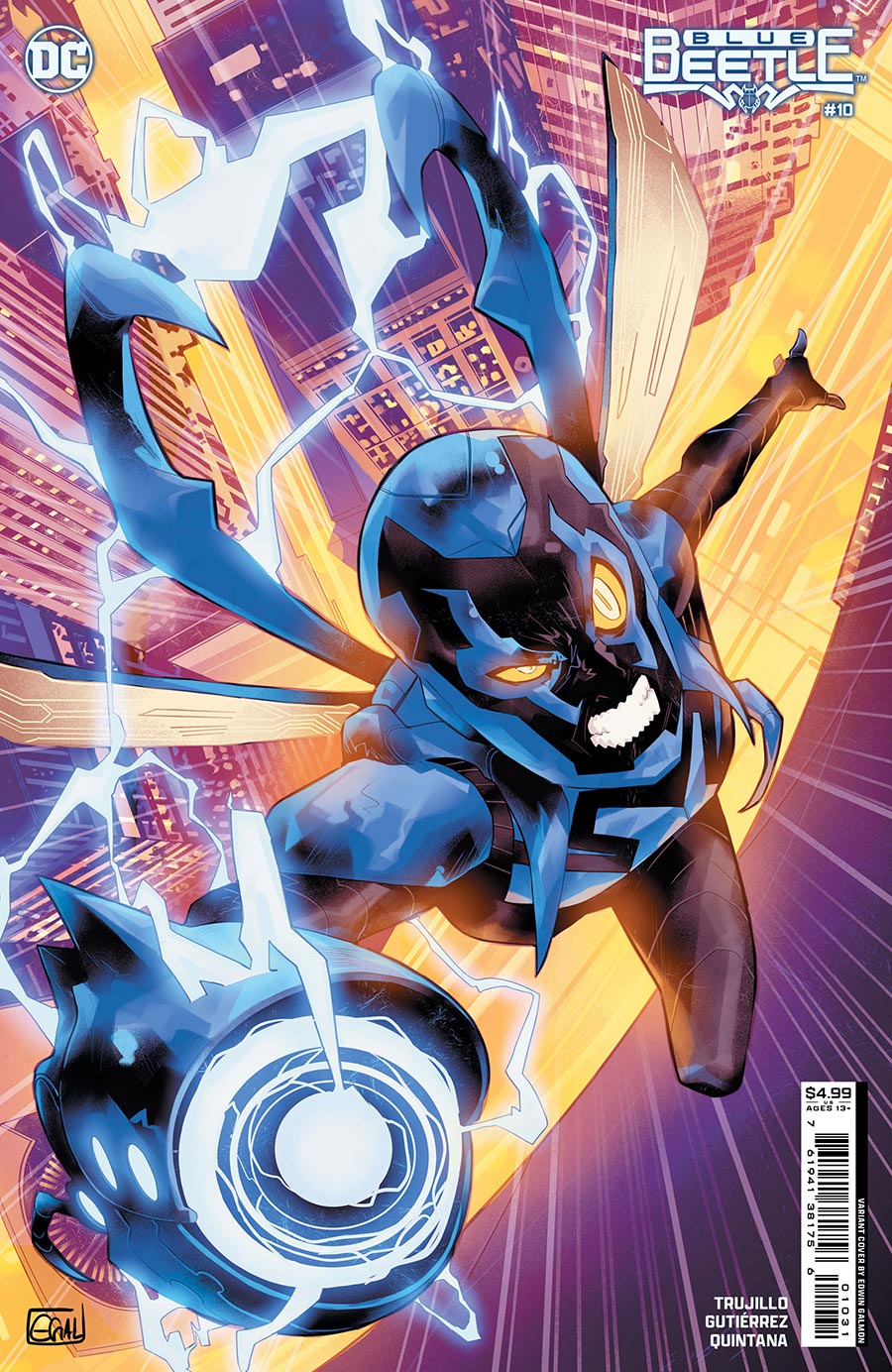 Blue Beetle (DC) Vol 5 #10 Cover B Variant Edwin Galmon Card Stock Cover