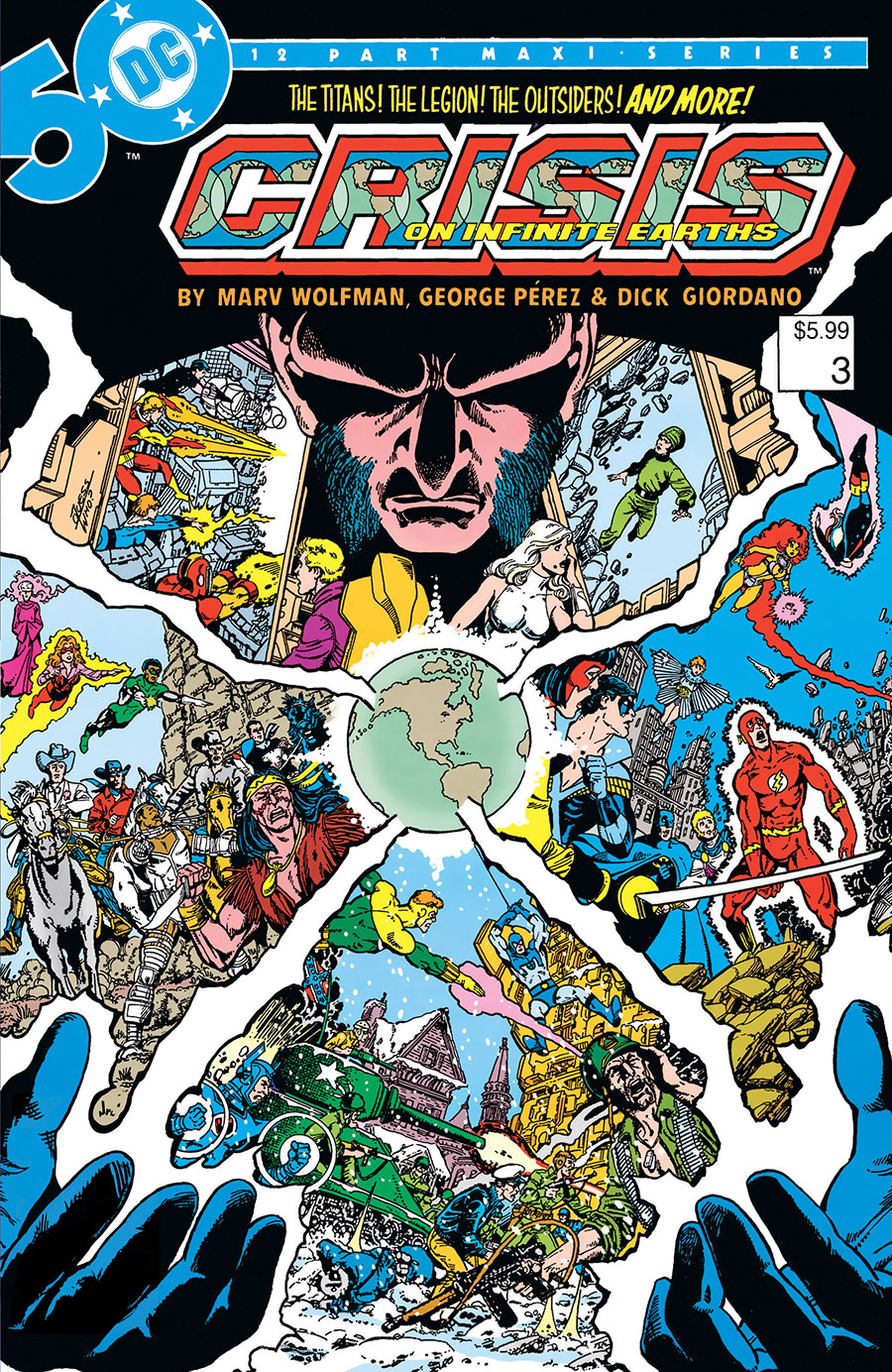 Crisis On Infinite Earths #3 Facsimile Edition Cover B Variant George Perez Foil Cover