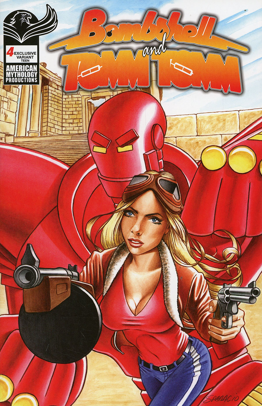 Bombshell And Tomm Tomm #4 Cover C Variant Mark Sparacio Cover