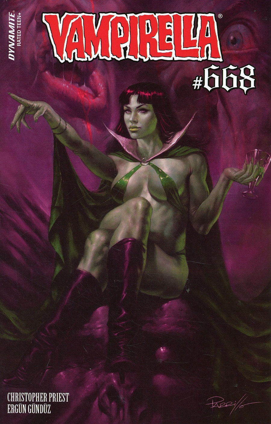 Vampirella Vol 8 #668 Cover M Variant Lucio Parrillo Ultraviolet Cover