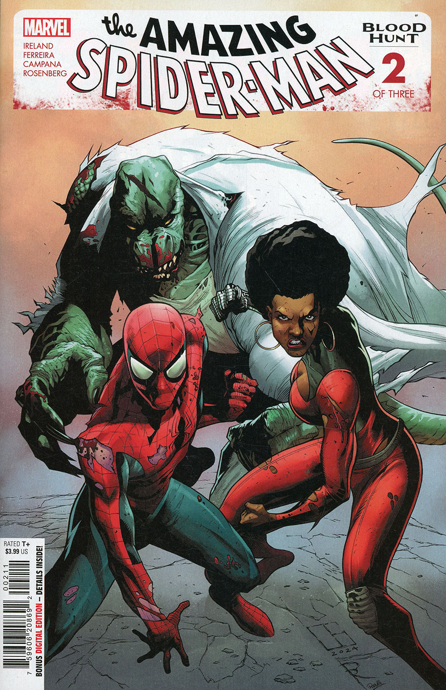 Amazing Spider-Man Blood Hunt #2 Cover A Regular Marcelo Ferreira Cover